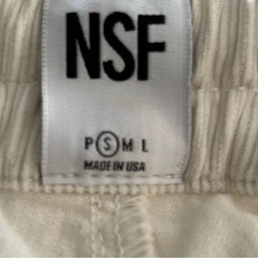 NSF Drawstring Corduroy Cropped Pants Size Small